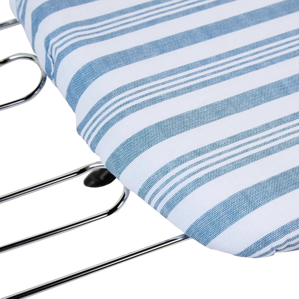 Foldable Tabletop Ironing Board with Iron Rest, Blue Stripe - Image 2 of 4