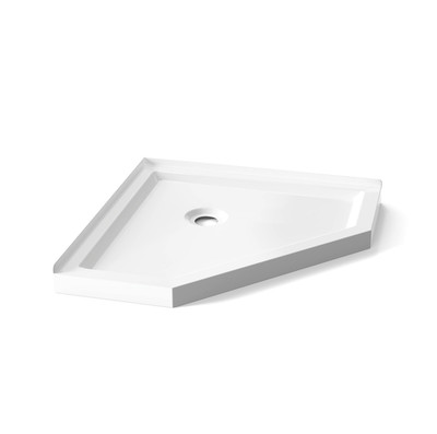 Goodyo Corner Shower Base Neo-Angle 36x36 Shower Pan Center Drain
