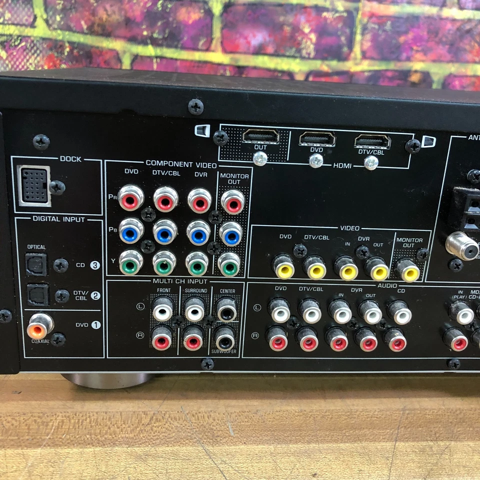 Yamaha RX-V365 5.1 Ch HDMI Surround Sound Receiver Stereo NO REMOTE - Works - Image 3 of 4