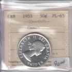 1955 Canada Fifty Cent 50c - Cameo - ICCS PL-65