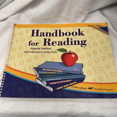 Abeka Handbook for Reading Program Teacher Edition Guide Phonics Homeschool Book