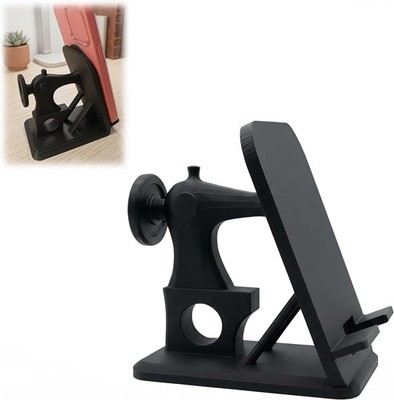 3D Printed Sewing Machine Phone Holder, Retro Cell Phone Holder for Home Desk
