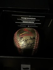 Ozzie Smith Signed Fanatics Rawlings St. Louis Cardinals Gold Baseball