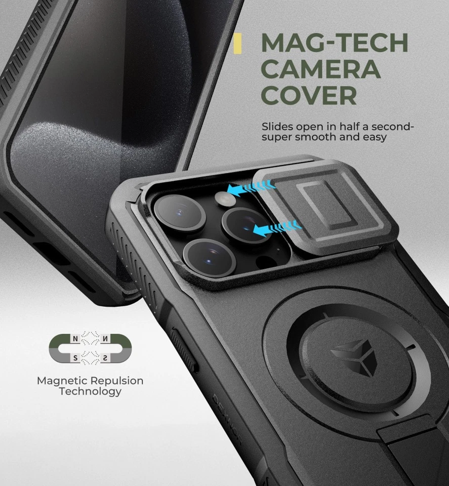 DEXNOR Phone Case for iPhone 15 Pro Max/iPhone 15 14 13 12 Series Magnetic Case - Image 3 of 4