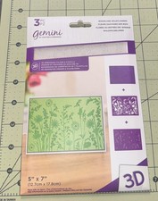 Crafters Companion Gemini Woodland Wildflowers 3D Embossing Folder  Stencils