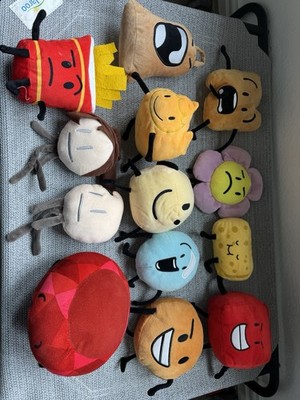 BFDI Plushie Lot - 13 Characters - Ruby Blocky Coiny Sponge - Small Version