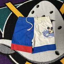 Vintage 90 s Mickey Mouse Toddler Graphic Shorts Kids Size 3T