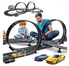 Kids Toy-Electric Powered Slot Car Race Track Set, Open Box