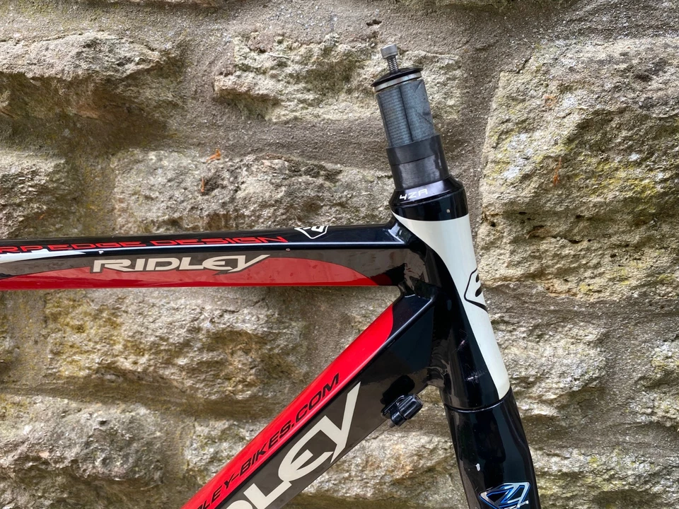 Ridley Compact Alloy Frameset - XSmall - Black/White/Red - Average Condition - Image 3 of 4