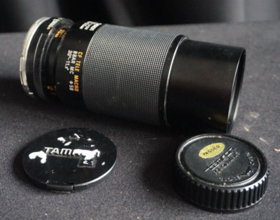 Tamron 80-210mm F/3.8-4 CF TELE MACRO BBAR MC OBJEKTIV - Olympus OM Fit mit Haube