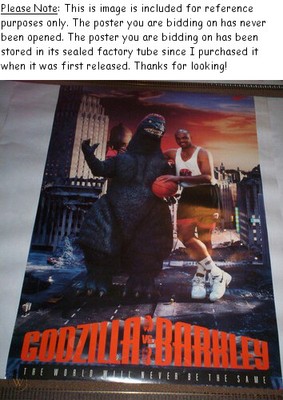 charles barkley godzilla poster