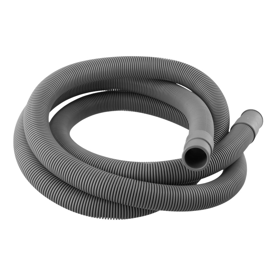 12M Washing Machine Dishwasher Drain Extension Kit Pipe Grey Retaining