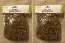FLORAL MOSS for Artificial Arrangements - 67 Cu. In. - LOT (2) - NEW! FREE SHIP!