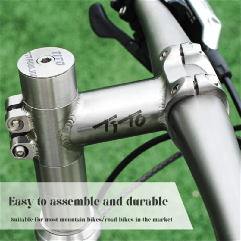 TiTo 25.4mm 31.8mm Ultralight Titanium MTB Bike Stem Road Bicycle Handlebar Stem - Image 3 of 4