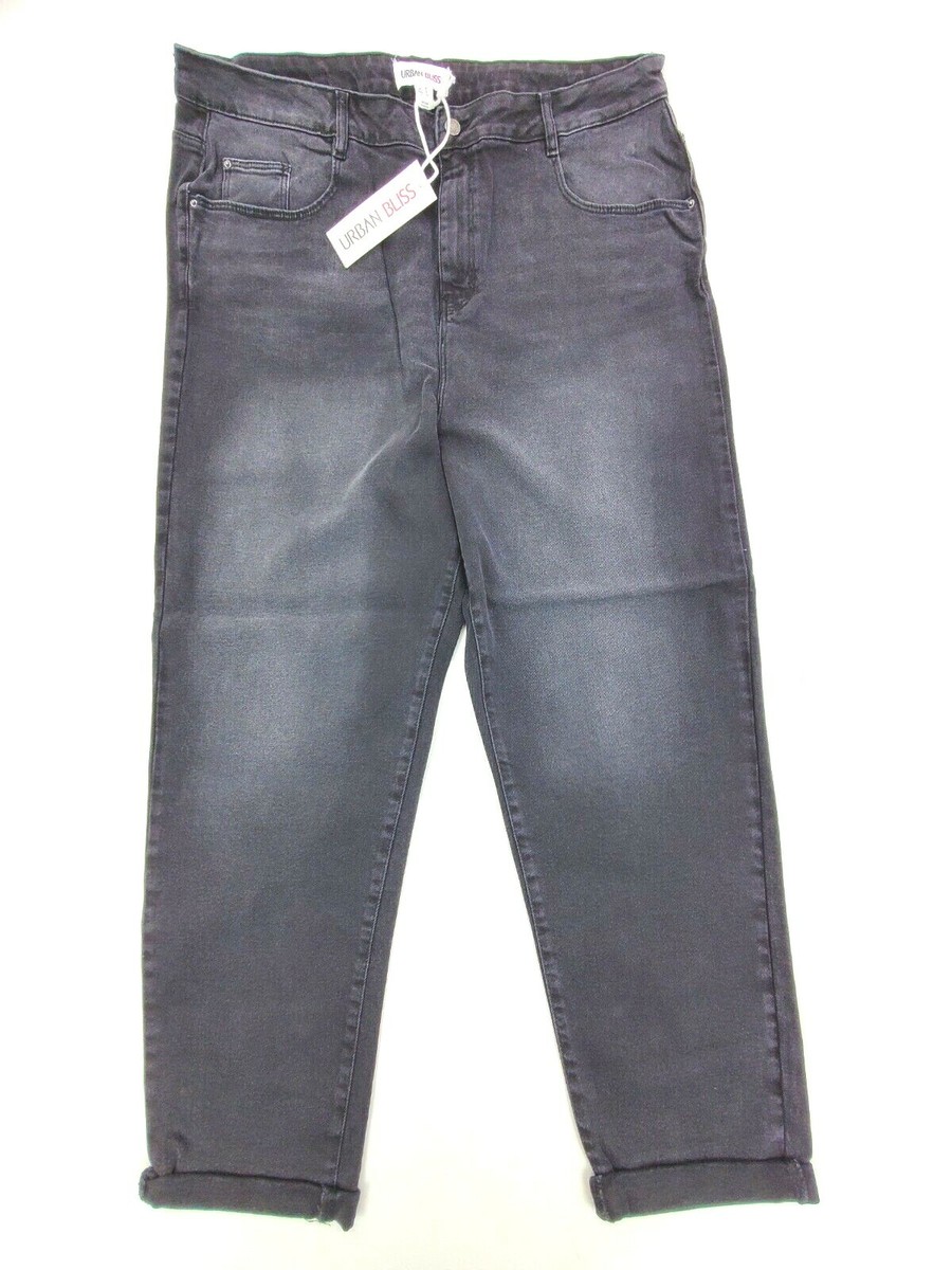 ASOS Urban Bliss Plus Mom Jeans in Black Women's US 18 UK 22 UK