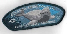 2017 National Scout Jamboree Atlanta Area Beluga Whale Dark Green JSP