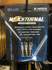 NockTurnal Lighted Nock Blue G Nock 3 pk.