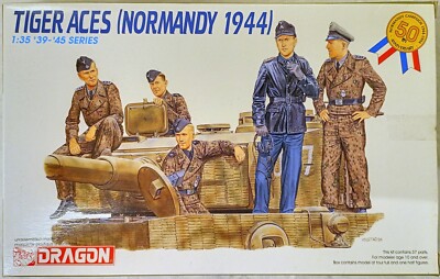 Dragon 6028 Tiger Aces Normandy 1944 1:35 Neu Bauteile nicht versiegelt in OVP