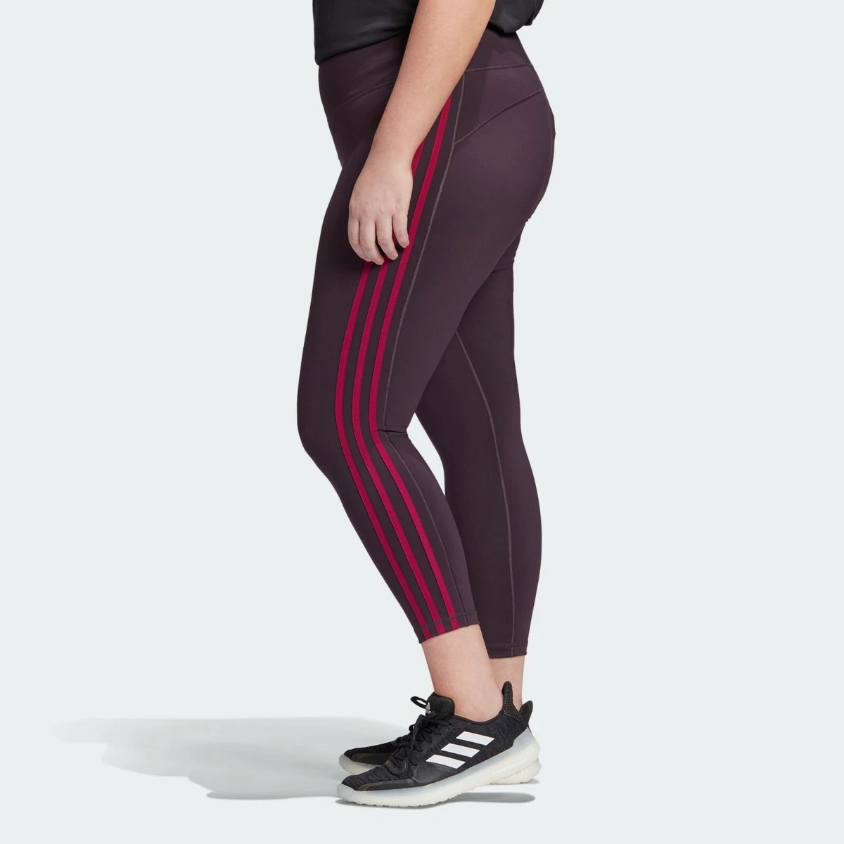 Adidas Womens High Rise Full Length Leggings Plus