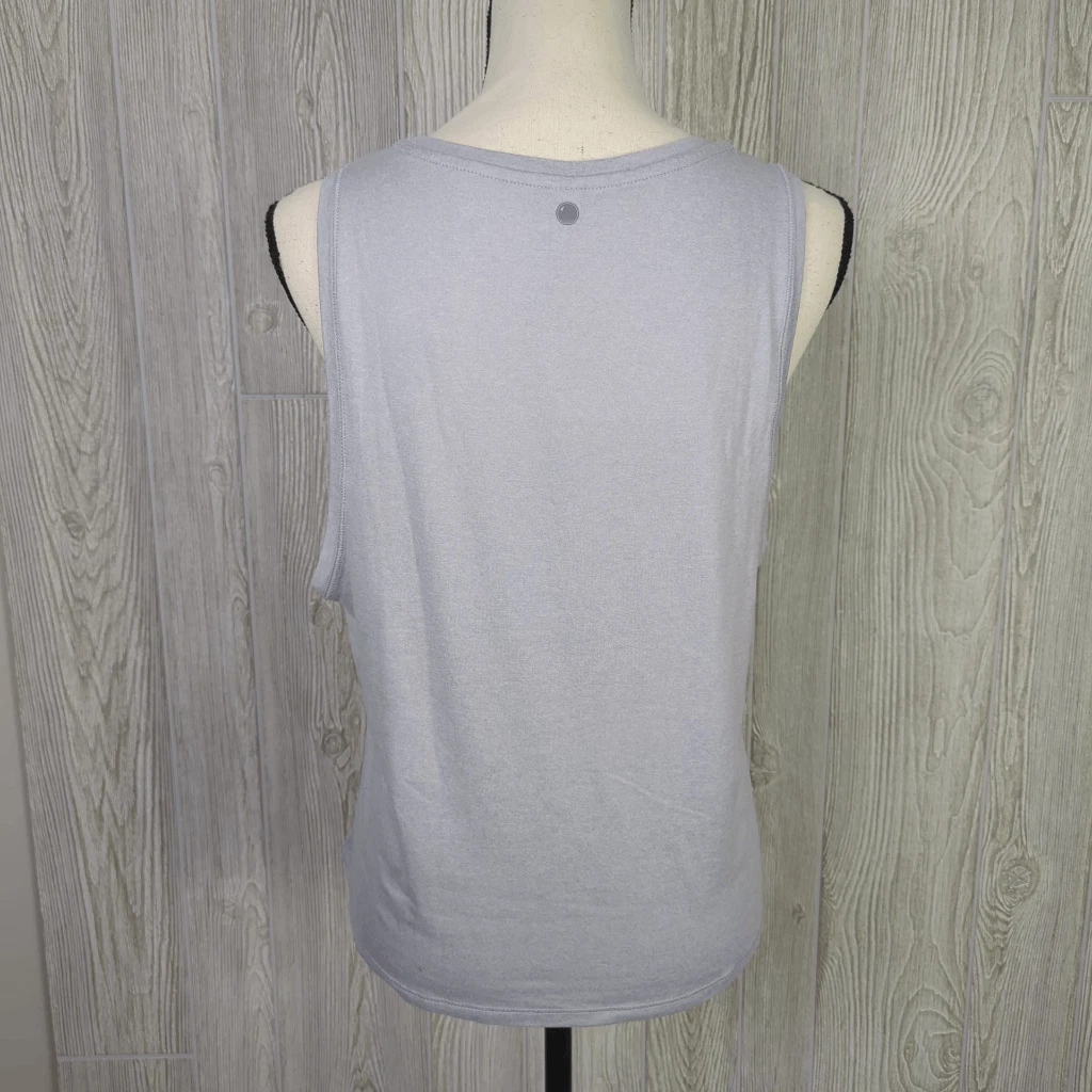 yogalicious wide arm openings relaxed fit sleeveless tank-top