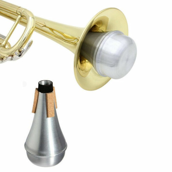 Lightweight Aluminum Practice Trumpet Mute Silencer for Jazz Horn Music