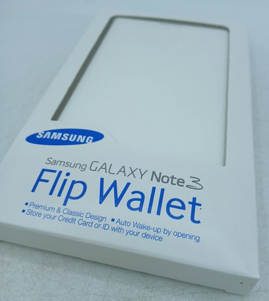 Samsung Galaxy Note 3 Flip Wallet Cover White. PC468 - Image 2 of 4