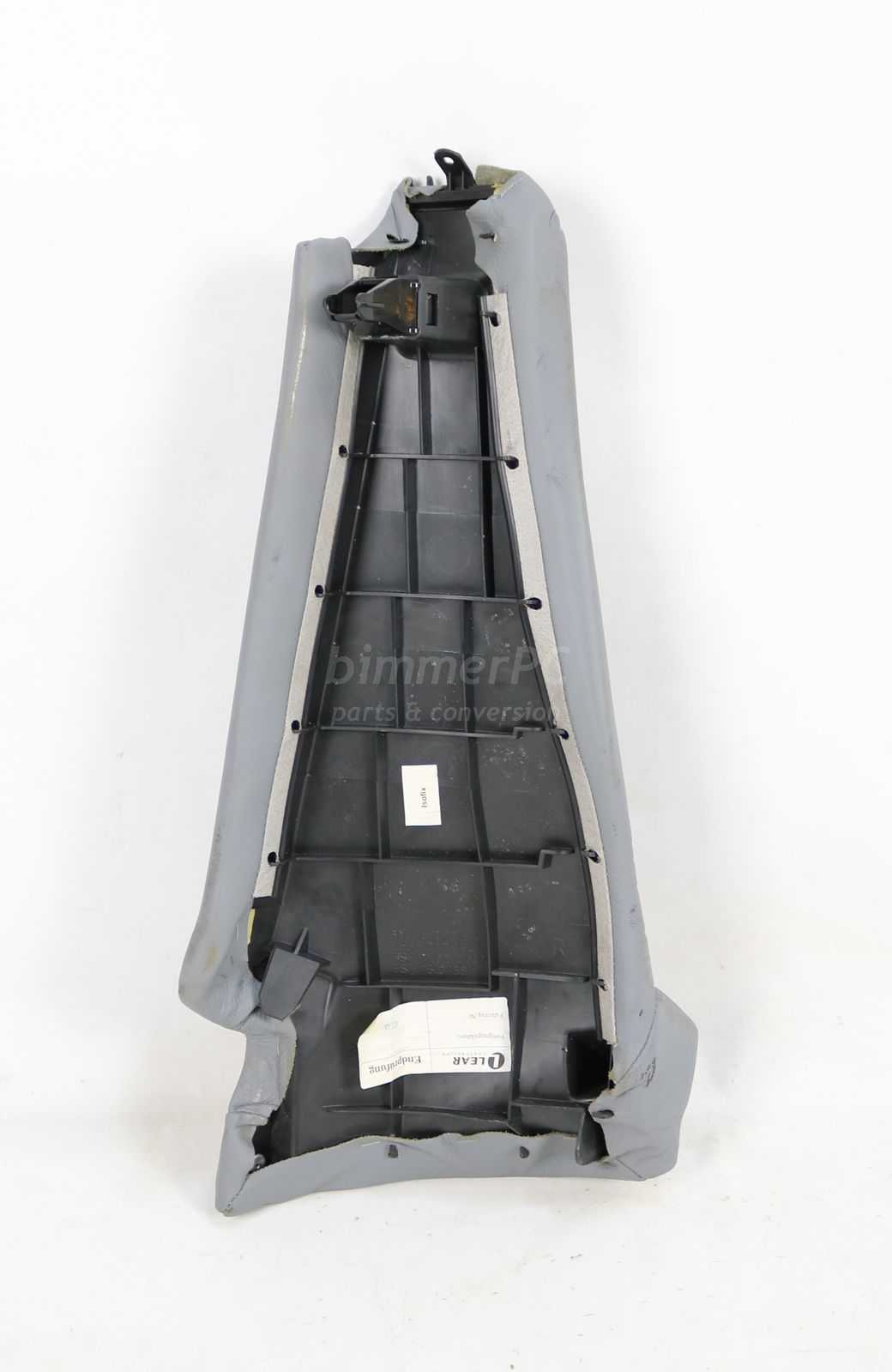 BMW OEM E46 Leather Grey Rear Passenger Lateral Seat Bolster Right  