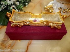 SUBLIME AND GORGEOUS "BAROQUE LOUIS XVI" GOLD LEAF PORCELAIN EMPTYING POCKETS