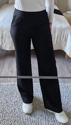 MAC Jeans Bootcut Stoffhose Viskose Damen schwarz Gr. 36/30