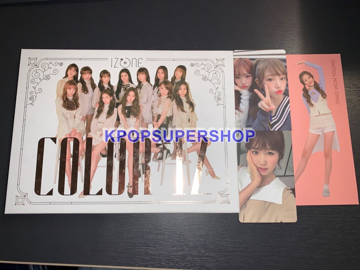 IZ*ONE 1st Mini Album Color*IZ CD Hitomi + Unit Photocards Rare