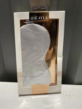 NIB ZOE AYLA SILKY BEAUTY SLEEP MASK GREY LUXURIOUSLY SOFT NIB