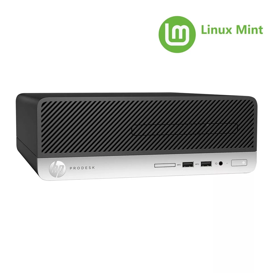 Cheap Fast i5 7th Gen Linux Mint Desktop HP ProDesk 400 G4 16GB RAM 240GB SSD - Image 3 of 4