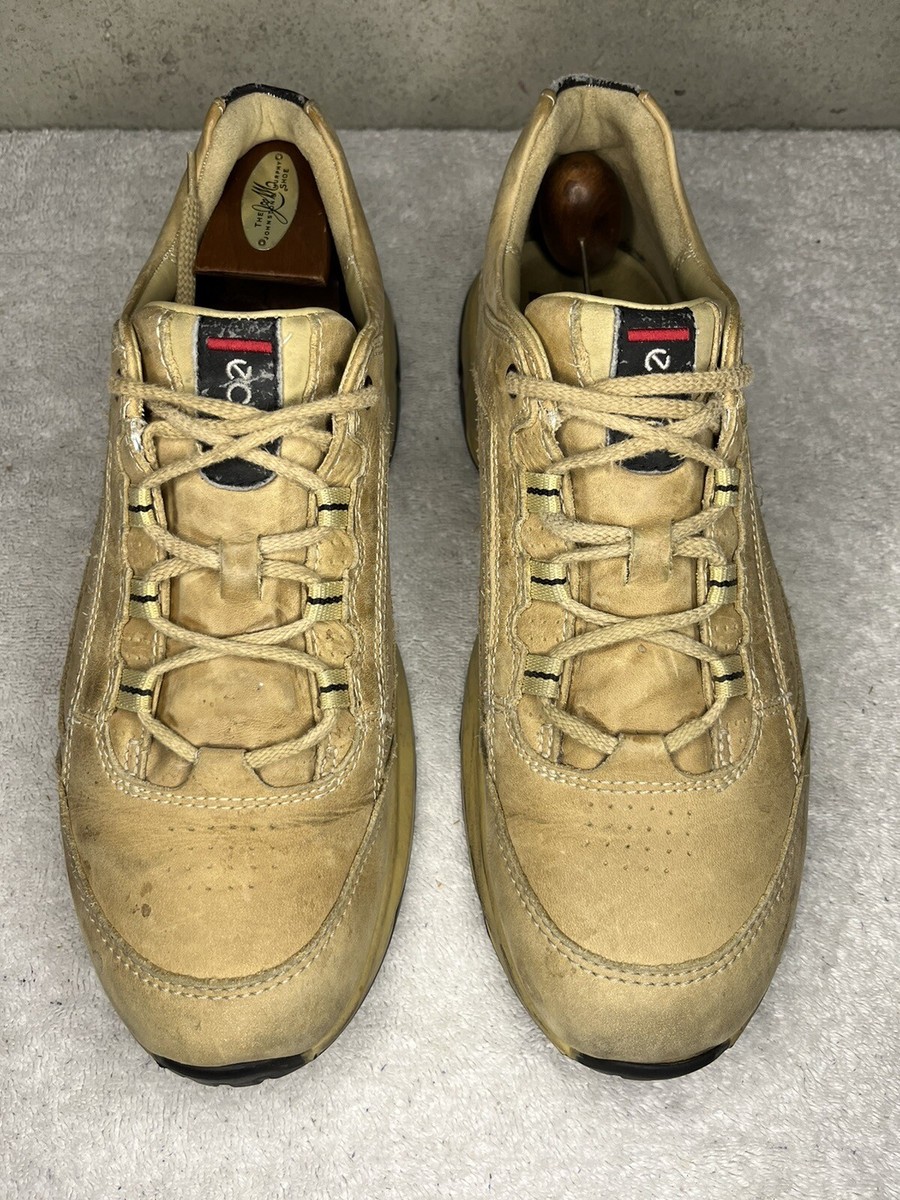 Ecco A-Traction Dakota Men Tan Leather Vibram‎ Sole Walking Shoes EU 45 US 11.5 ECCO A-Traction Dakota Shoes Mens US 9 - 9.5 EU 43 Leather  main image 4