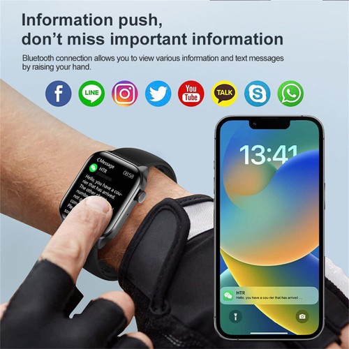 2024 Smart Watch for Men Women Waterproof Smartwatch Heart Rate Fitness Tracker - Picture 11 of 15