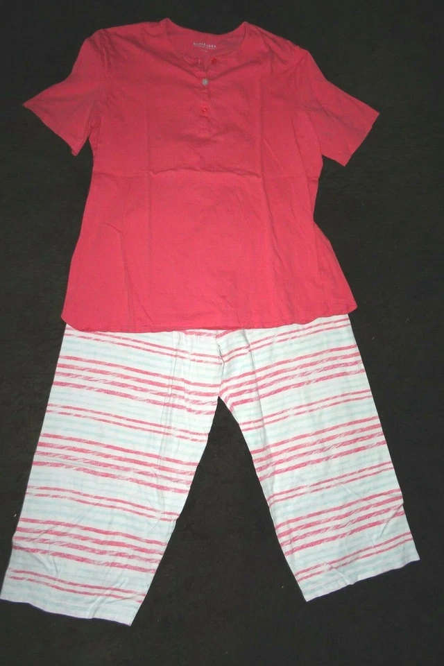 Chicer Schlafanzug SCHIESSER Gr.42 Top Qualität u.Design Halbarm 3/4tel-Hose - Bild 3 von 4