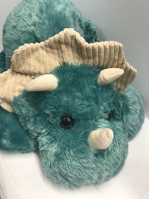 Rhino Blue Rhinocerous Plush Stuffed Animal Pillow Large 32â Long Jumbo | eBay