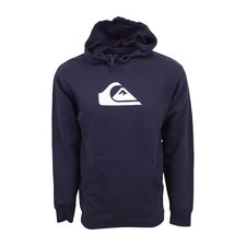 QUIKSILVER MENS NAVY PULLOVER LOGO HOODY