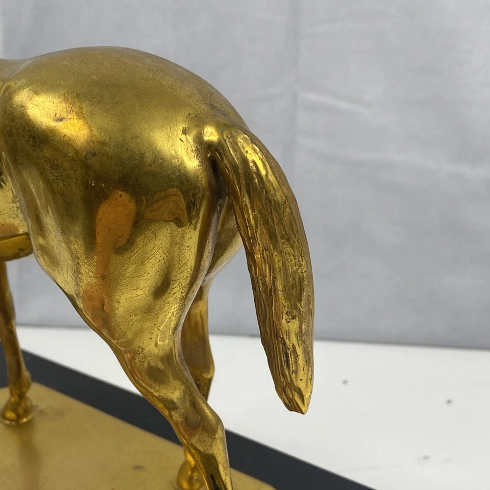 Vintage Horse Statue Trophy 1959 12.5" Tall (Base 10" Wide by 5.5" Depth) - Image 4 of 4