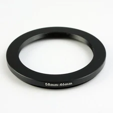 Unbranded 58-46mm Step-Down Adapter Ring New Old Stock