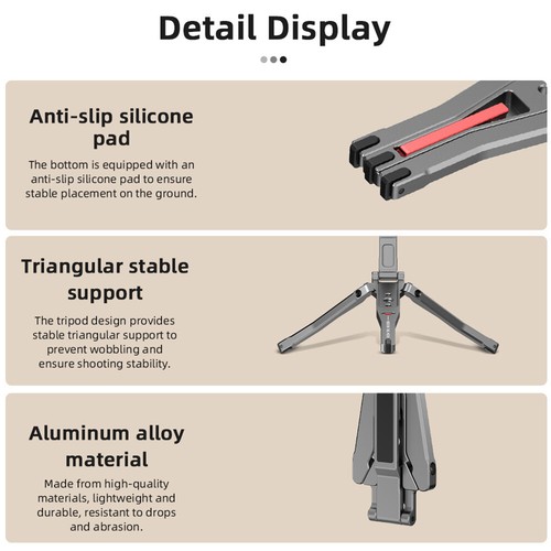 Magnetic Pocket Phone Tripod Phone Stand for MagSafe for iPhone 16 15 14 13 12 - Photo 12 sur 12