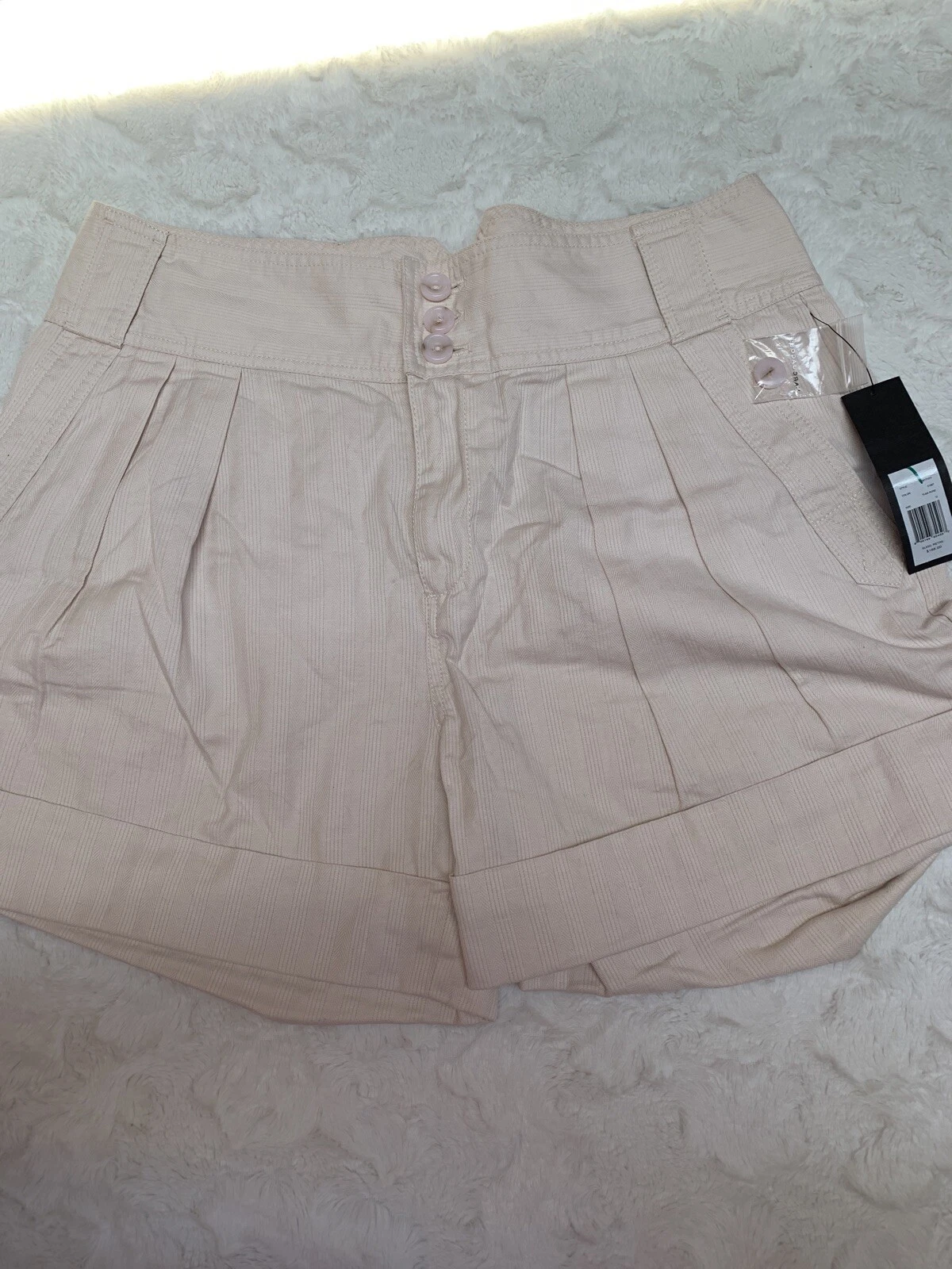 Marc by Marc Jacobs Womens Pleated Linen Blend Casual Walking Shorts Size 12 New