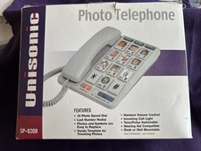Big Button Phone for Seniors, Corded Landline Telephone with 10 Picture Key NIB
