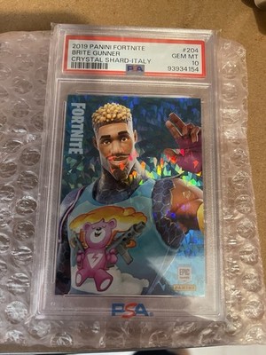 2019 Panini Fortnite Brite Gunner Crystal Shard PSA 10