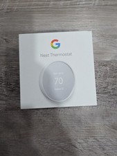 Google Nest Thermostat - Smart Programmable Wi-Fi Thermostat - Snow