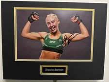Shauna Bannon 'Mama B' Strawweight UFC MMA Fighter Signed 12x8 Mounted Photo COA