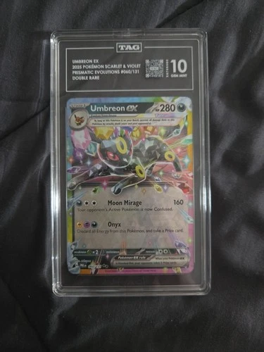 Pokémon Umbreon EX TCG Double Rare Holo Card Prismatic Evolutions NM/M Condition