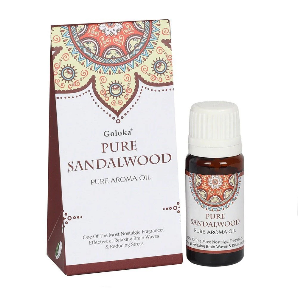 Sandalwood Fragrance Oil 10ml – Aromatherapy Aroma for Home & Diffusers