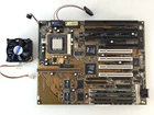 Gigabyte GA-586ATV Socket 7 ISA board + Pentium MMX 200 MHz + 48MB Ramp + Cooler