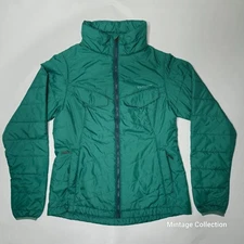 FLYLOW WOMENS'S INSULATE PUFFER FULL ZIP TURQUOISE WINTER SNOW JACKET SIZE M