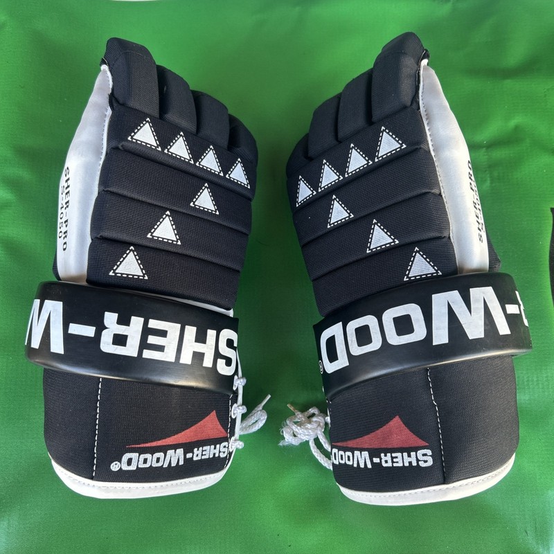 Vintage sher-wood Hockey Gloves S-4050 14”